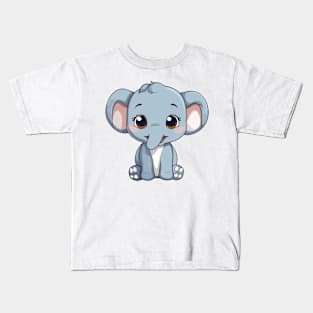 happy elephant cartoon Kids T-Shirt